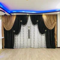 دکور پرده فقط قسمت قهوی و شوکولاتی