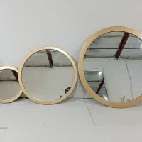 ست آینه قاب گرد به صورت تکی و پکی