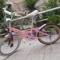 دوچرخه دخترانه صورتی سایز ۱۶