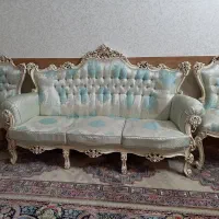 مبلمان نه نفره سالم و تمیز فوم سرد