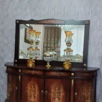 آینه کنسول چوبی معرق