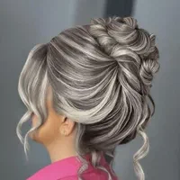 آموزش رنگولایت شنیون میکاپ ناخن مژه رنگ ومش کوتاهی