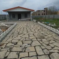 محوطه سازی و دیوار چینی جدول سنگ فرش ایزوگام  ابرو