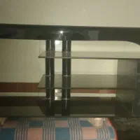 میز تلویزیون شیشه ای