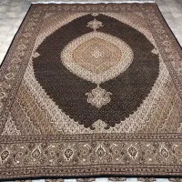 (فرش فرزین)تک۱۲متری نقشه ماهی نخ اعلا،رج۴۰،درحدنو