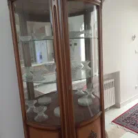 بوفه چوبی قهوه ای سالم در حد نو