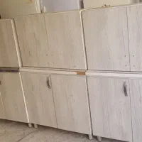 یک دست کابینت بدنه فلزی درها چوبی ۳متر بالا پایین