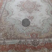 دو تخته فرش ۱۲ متری کرم بسیار زیبا و شکیل