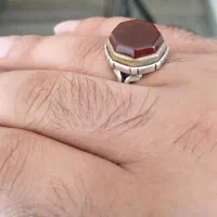 انکشتر نقره عقیق