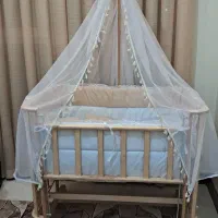 تخت گهواره نوزاد چوب روس