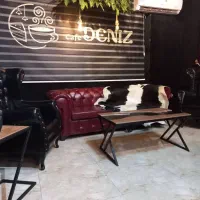 مبل چرمی طرح کاترین ۳۷۸۸ میز پیشخوان ست رومیزی