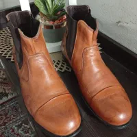 نیم پوت چرم طبیعی سایز 41