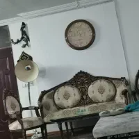 مبل استیل 9 نفره چوب گردو کار دست در حدنو