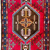 دو عدد قالیچه دستباف پشم و رنگ طبیعی