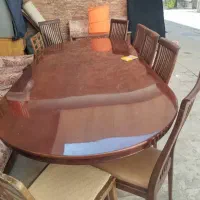 میز نهار خوری ۶ نفره. تمام چوب گردو