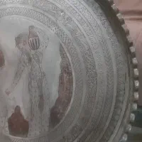 سینی مسی مجمع قدیمی کنگره ای  ابکش افتابه دکوری