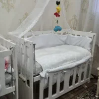 دو عدد تخت گهواره ای کنارمادر مدلpierre cardin