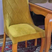 میز ناهارخوری 6 نفره بدون شیشه