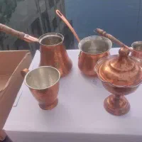 ۵تیکه ظروف مسی جنس اصلی نو یکجا بفروش میرسد