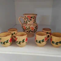 پارچ و لیوان سفالی
