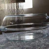 ماهیتابه شیشه ای درب دار