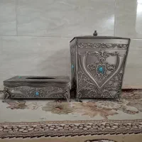 سطل اشغال و جای دستمال کاغذی
