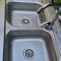 سینک دو لگنه شیر اهرمی
