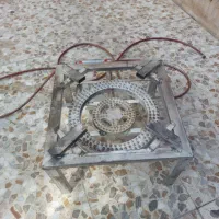 گاز دو شعله بزرگ و ۹ عدد چاقوی استیل دسینی