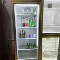یخچال تک درب استیل طلایی 65سانتی