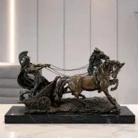 مجسمه سوار کار شیر بودا برنز برنزی