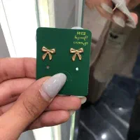 گوشواره پاپیون/از دم قسط/تحویل آنی