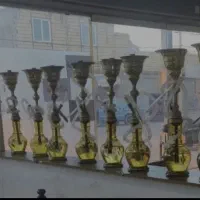 ۸ عدد قلیون برنجی سنگین