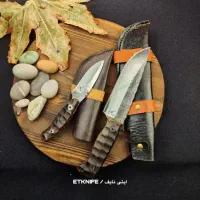 چاقو بوشگرفت BK2 فولاد آهنبردستساز ‌وفی زنجان+غلاف