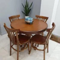 انواع میز ناهارخوری بلوط لهستانی دبل