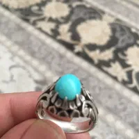 انگشتر فیروزه دستساز شناسنامه دار بدون توضیح