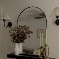 آینه کنسولی قدی دفرمه گرد گنبدی