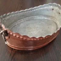کشکول لبه کنگره دار مسی