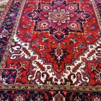 یک جفت فرش شش متری نقشه تاجری هریس 610گره