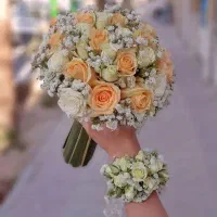 دسته گل عروس طبیعی و مصنوعی