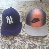 دوعدد کلاه کپ NY و NIKE