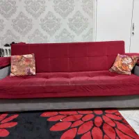 مبل راحتی ۸ نفره چوب و پارچه