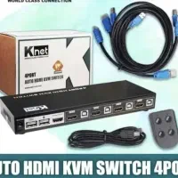 کی وی ام سوئیچ 4 پورت اتوماتیک کی نت مدل K-SWKH404