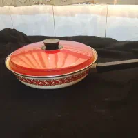 ماهیتابه لعابی خارجی جنس ضخیم. قدیمی