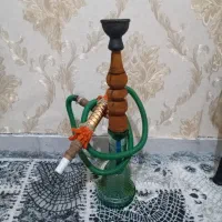 قلیان چوبی مسافرتی با وسایل کامل