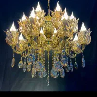 لوسترنگین لوستربرنج.۹+۷تعدادشعله برنجی‌BN light246