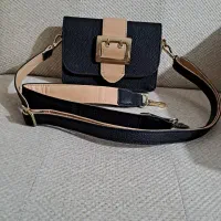 کیف مشکی خاکی شیک