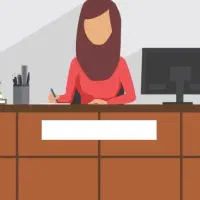 مسئول دفتر و منشی خانم
