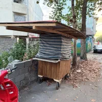 گاری کبابی یخچال دار با تمام تجهیزات