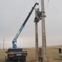 جرثقیل نیسان ۲ تُنی ۱۲ متری و سبد بالابر