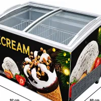 فریزر بستنی 92*60 درب شیشه ای